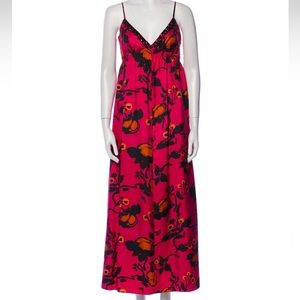 Magaschoni silk long dress